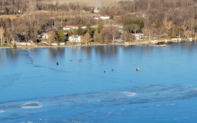 Clark Lake Winter Ice